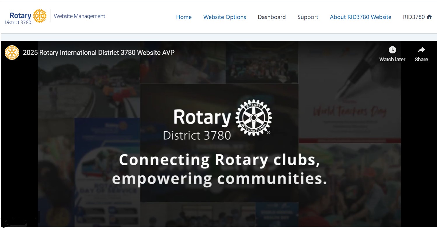 Rotary International District 3780 Launches New Website at Recognition Night 2025