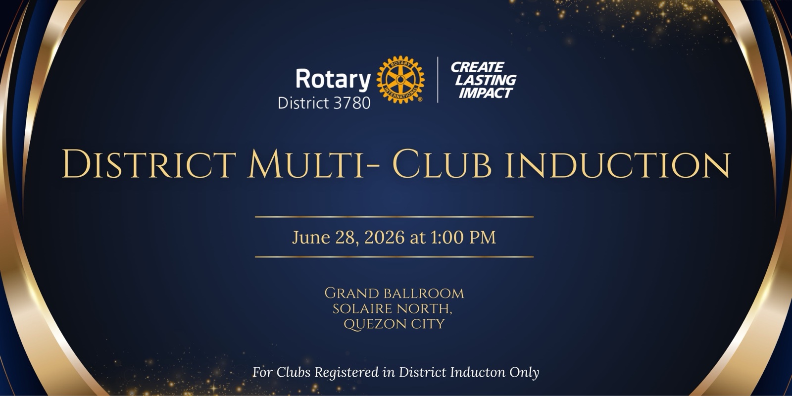 District Multi-Club Induction 2026