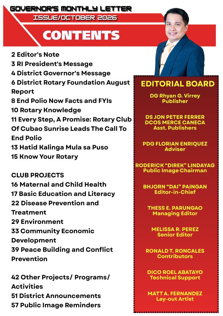 Contents and Editorial Board